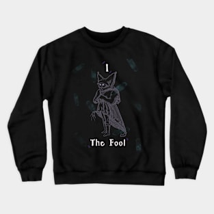 The Fool Tarot and Crystal Design Crewneck Sweatshirt